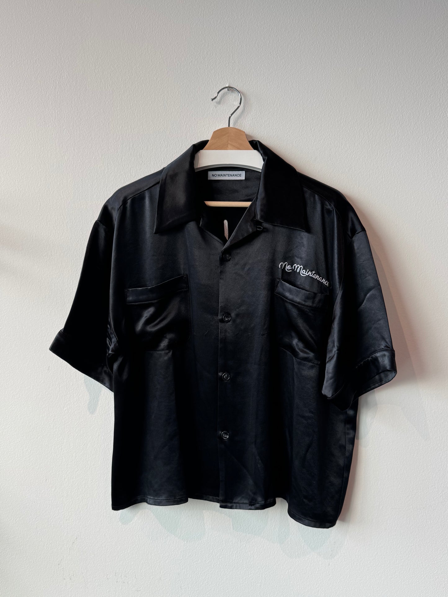 No Maintenance "Club Beachwood" Bowling Shirt (Size: Medium)