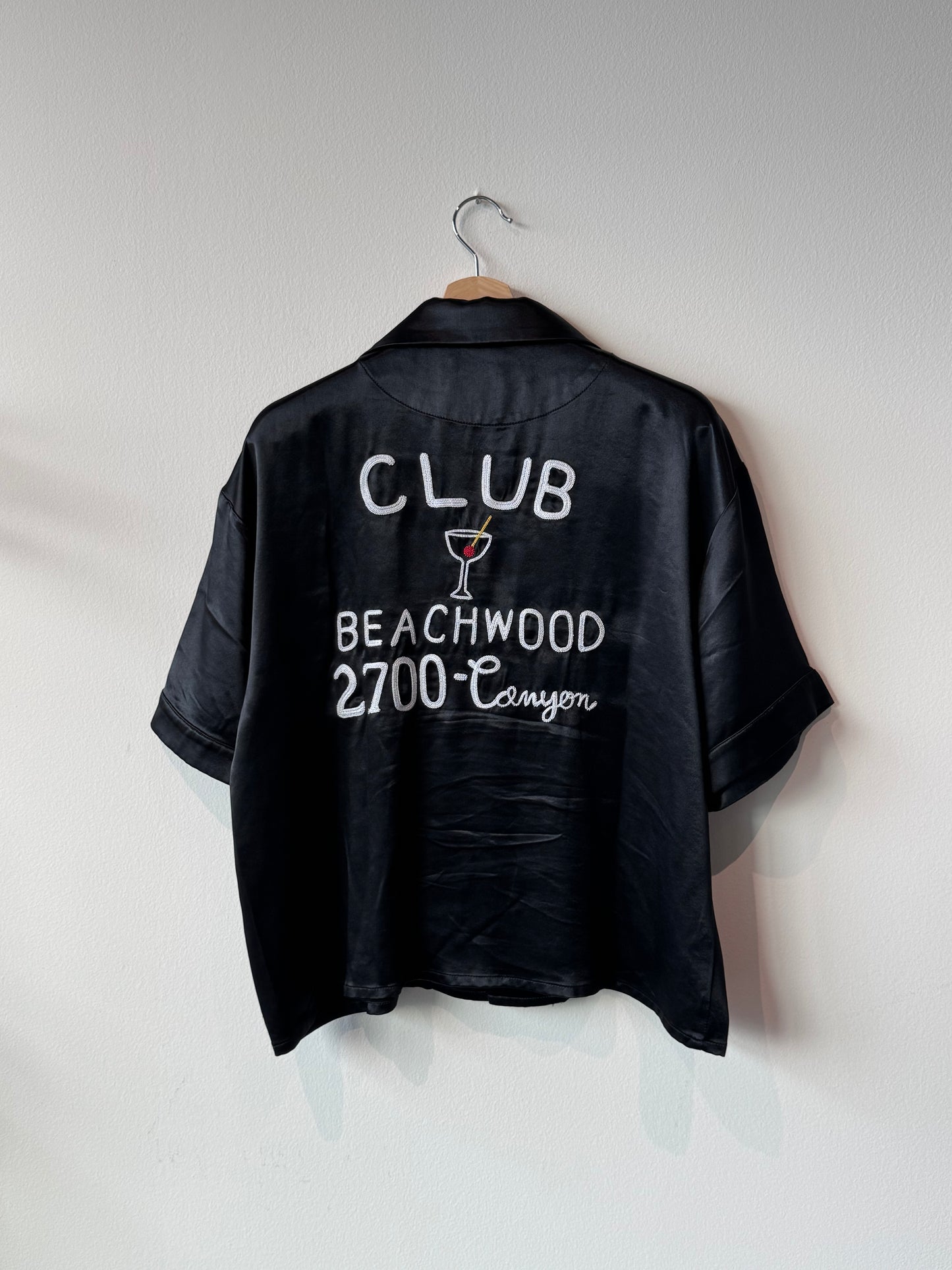 No Maintenance "Club Beachwood" Bowling Shirt (Size: Medium)