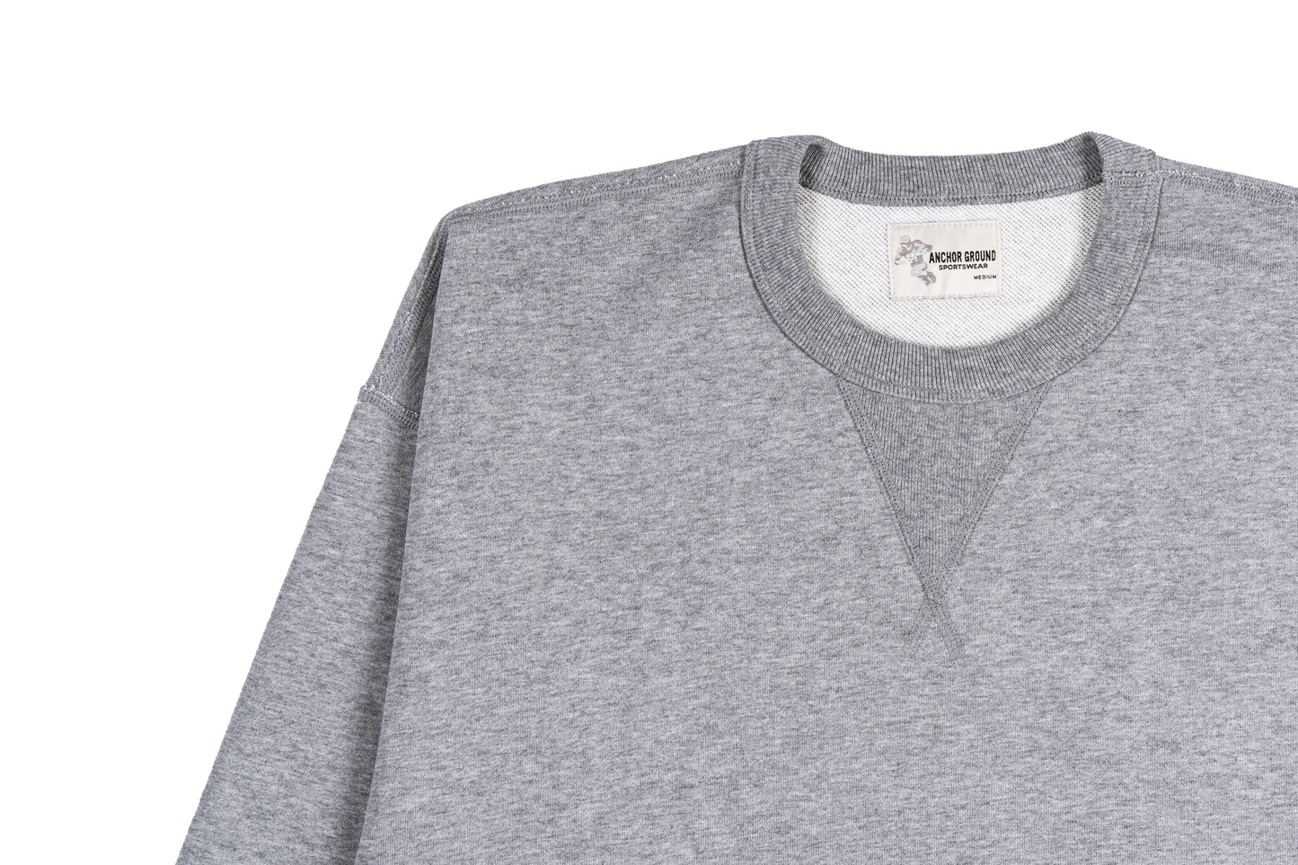 Single-V Crewneck Sweatshirt - Heather Gray