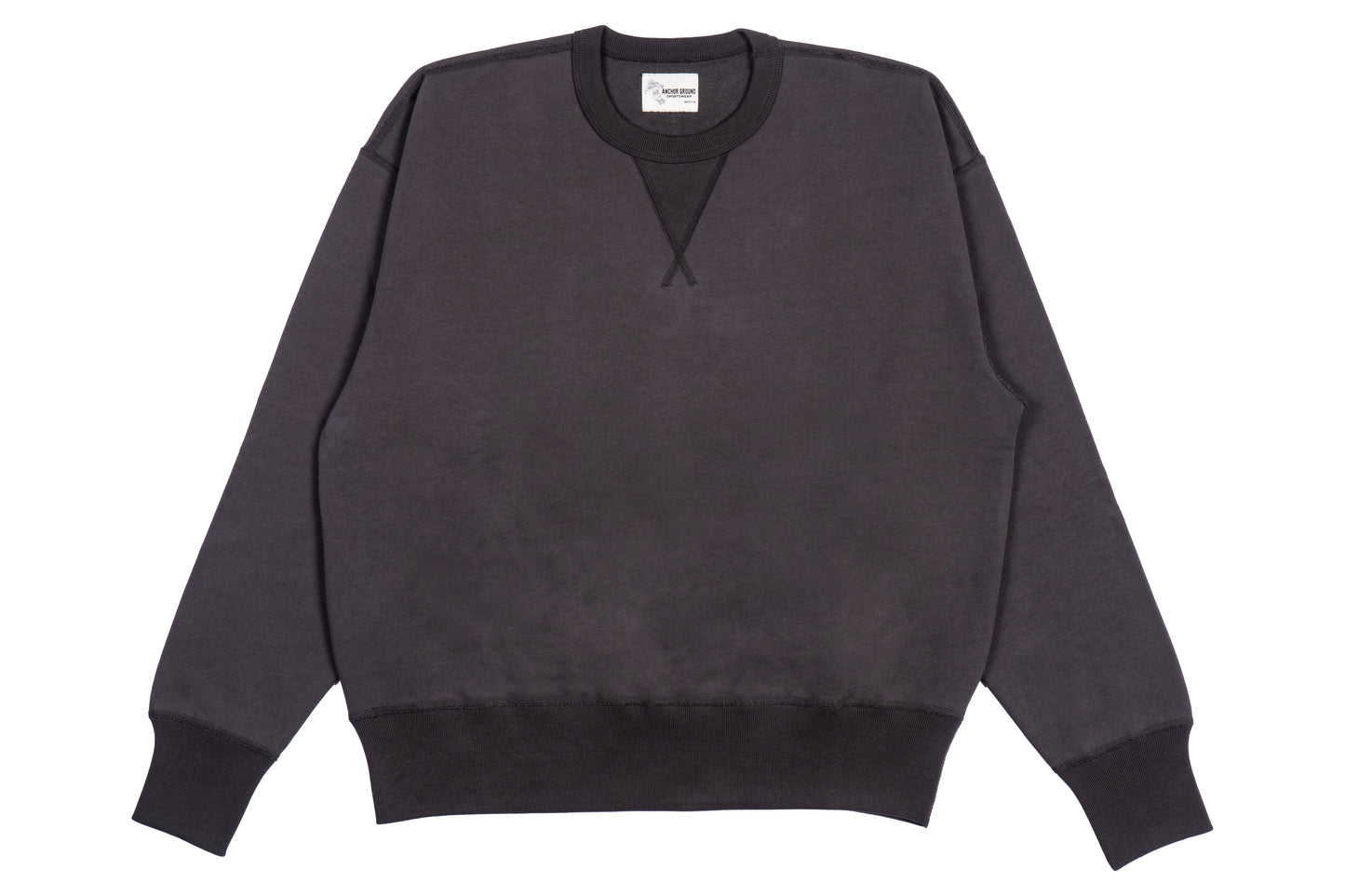 Single-V Crewneck Sweatshirt - Charcoal