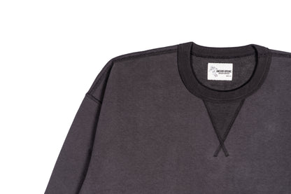 Single-V Crewneck Sweatshirt - Charcoal