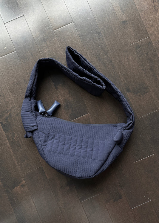 Clout Cloud Soft Nylon Cross Body Bag Navy