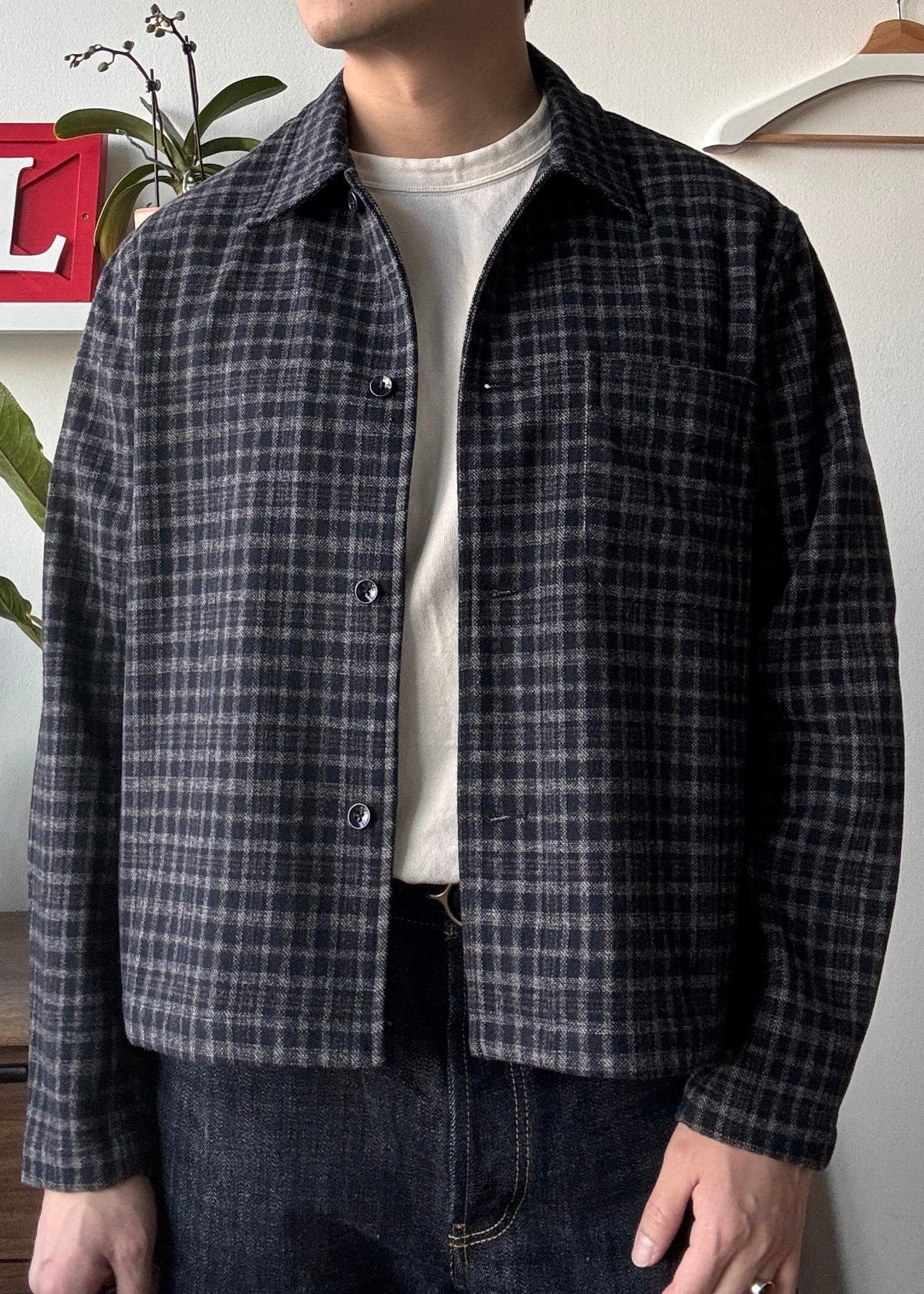 HUNTINGOLD Wool Flannel Shirt (Size: Small)