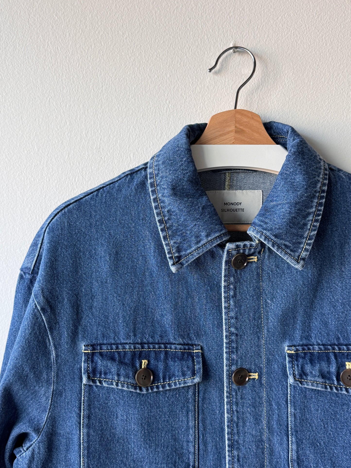 MONODY SILHOUETTE Denim Hunting Jacket Indigo Blue (Size: Medium)