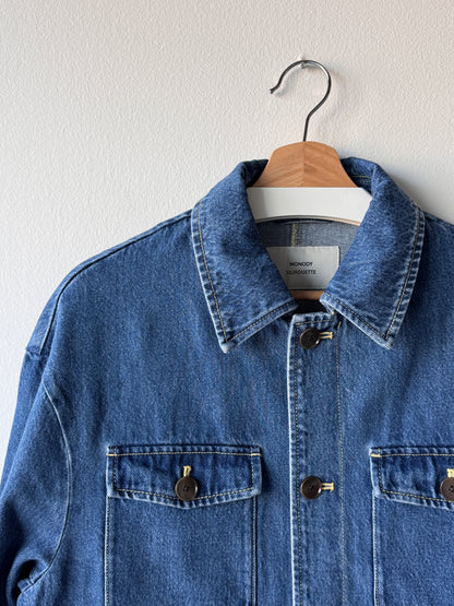 MONODY SILHOUETTE Denim Hunting Jacket Indigo Blue (Size: Medium)