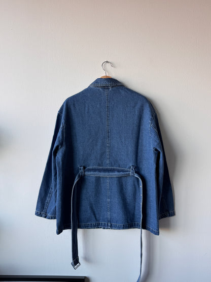 MONODY SILHOUETTE Denim Hunting Jacket Indigo Blue (Size: Medium)