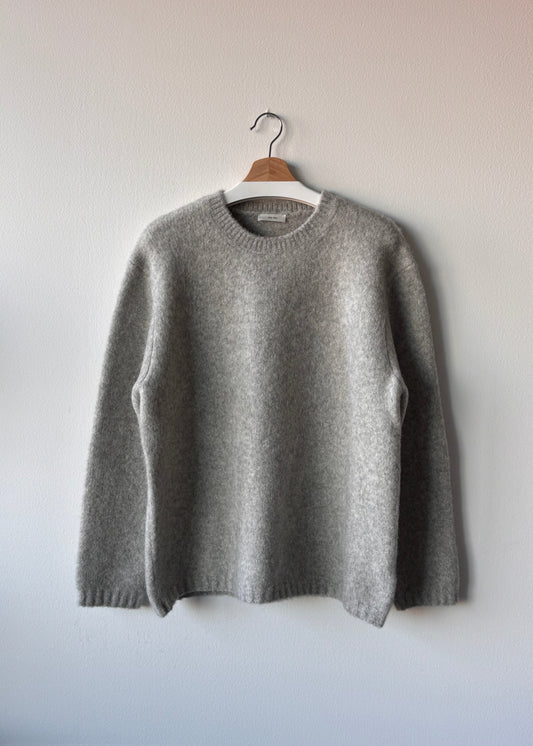 Holy Men Super Soft Wool Sweater Light Grey (Size: Medium)