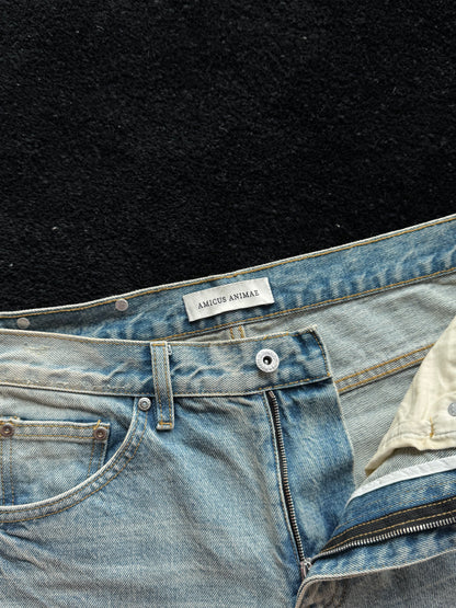 Amicus Animae Vintage Wash Flared Denim (Size: 31)