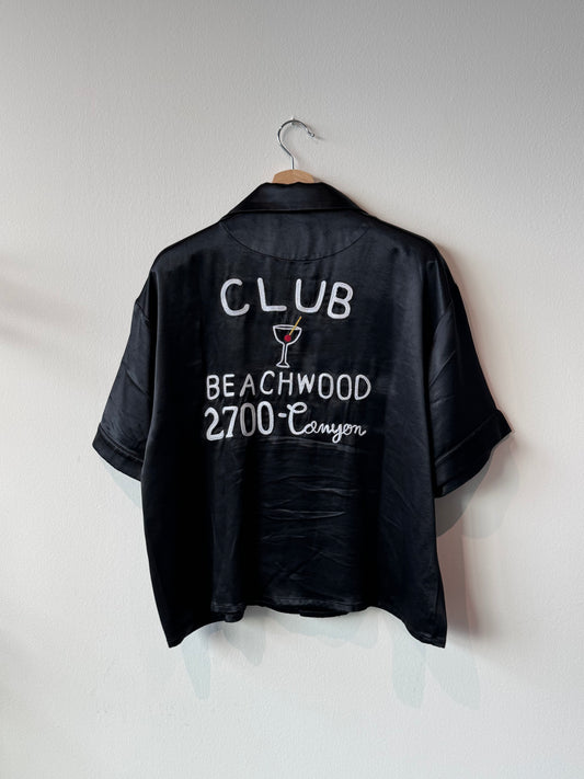 No Maintenance "Club Beachwood" Bowling Shirt (Size: Medium)