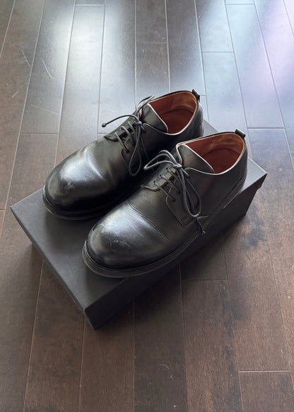 MARSÈLL Zucca Zeppa Black Derby Shoes (Size 41)
