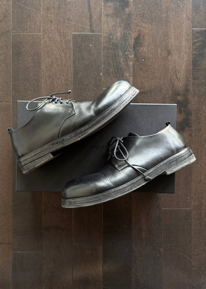 MARSÈLL Zucca Zeppa Black Derby Shoes (Size 41)