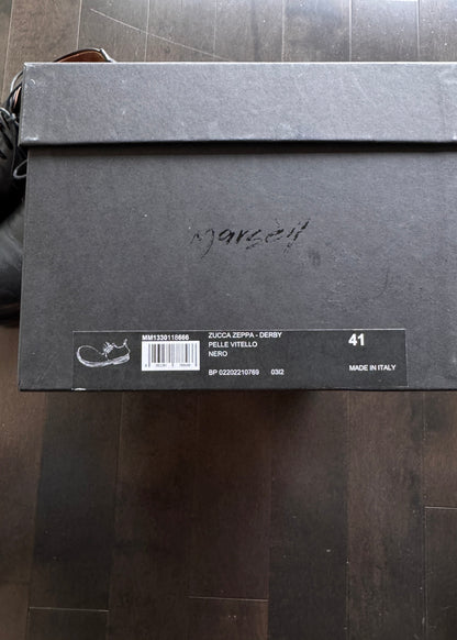 MARSÈLL Zucca Zeppa Black Derby Shoes (Size 41)