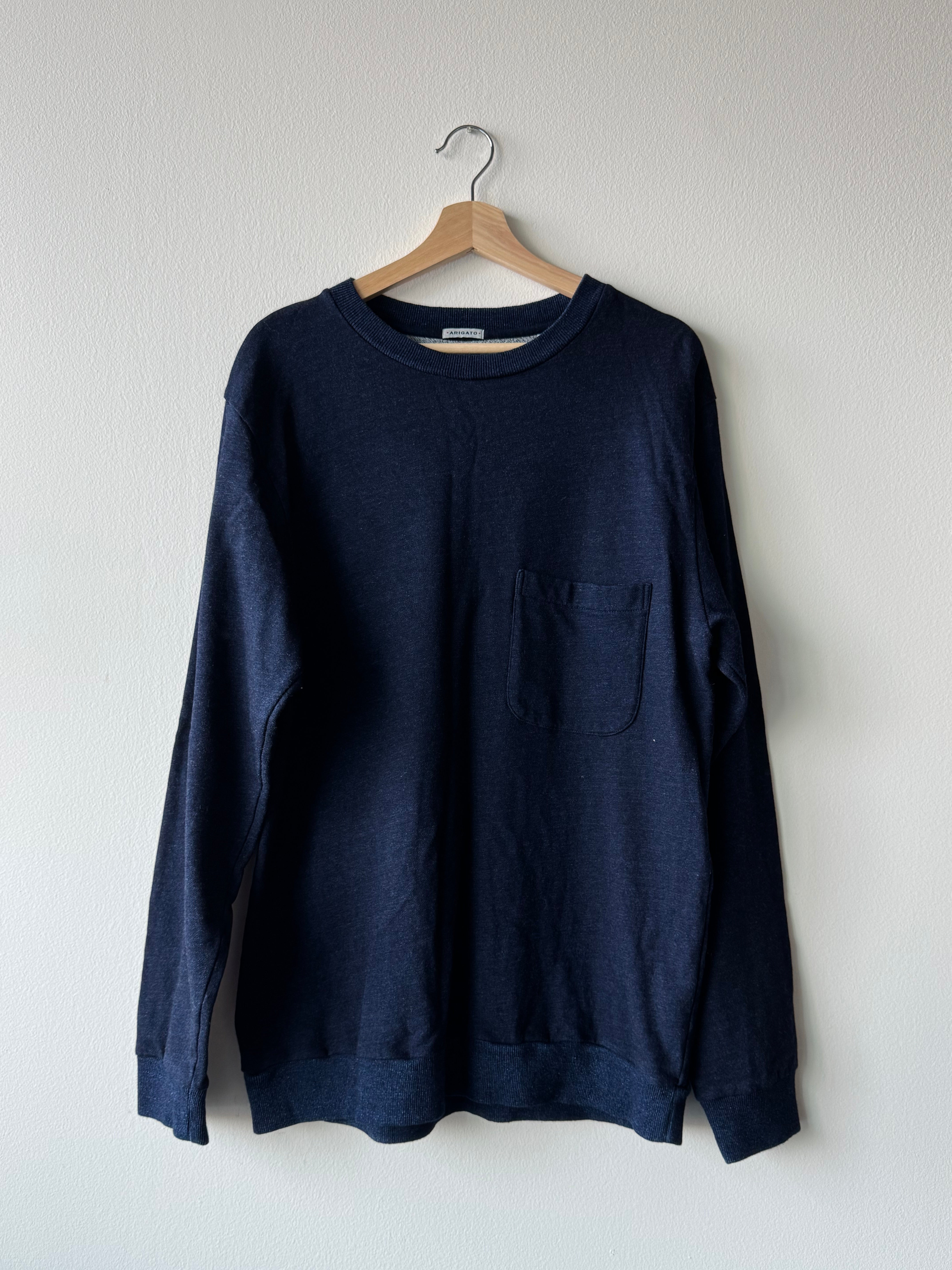 Blue Blue Japan Indigo Dyed Sweatshirt (Size: L)