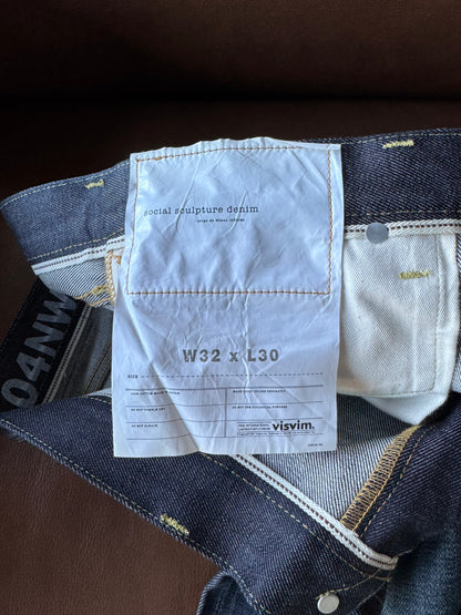 VISVIM 04 Non-Washed Social Sculpture Denim (32x31)