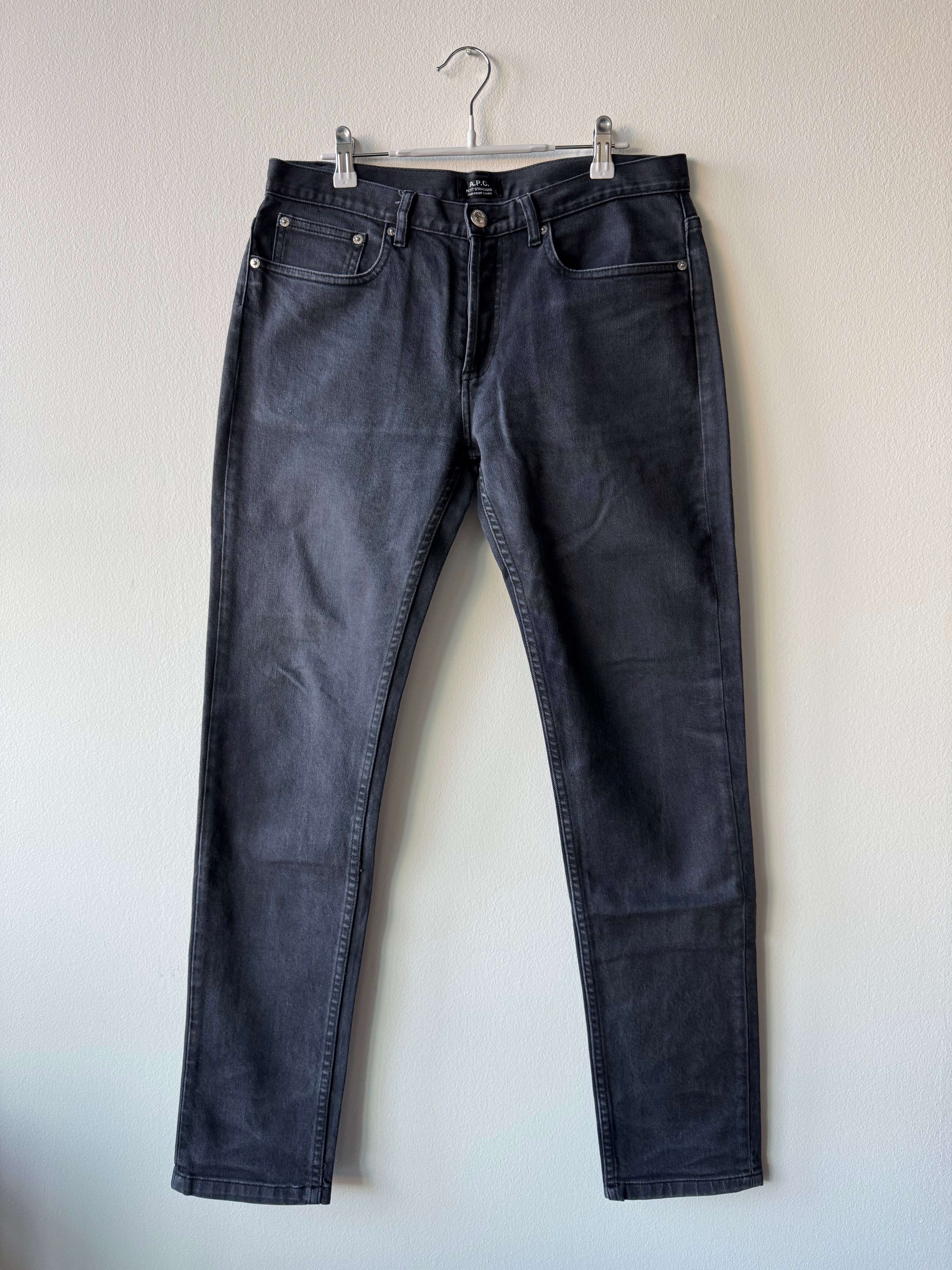 A.P.C. Petit Standard Faded Black Denim (32x32)