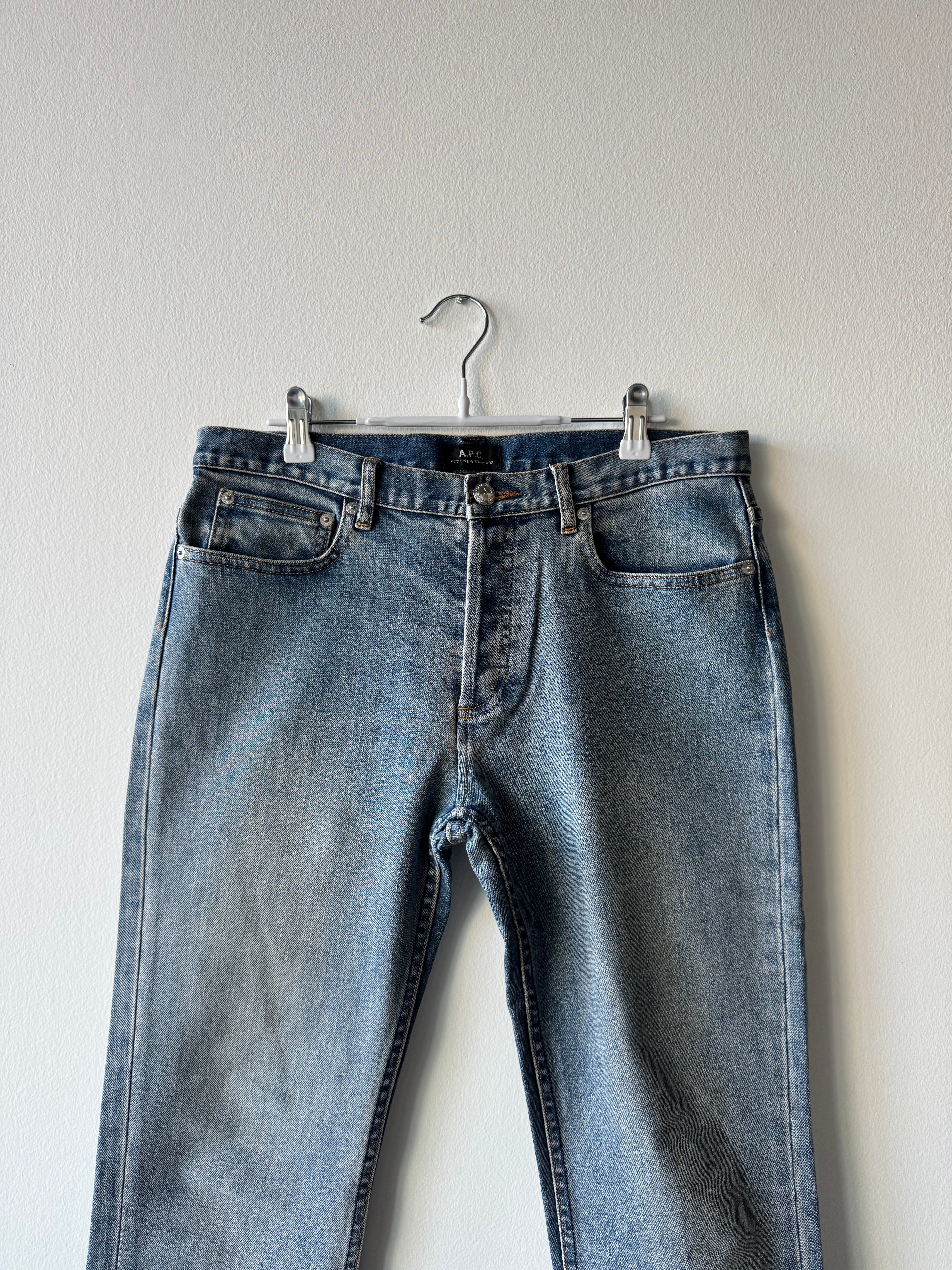 A.P.C. Petit New Standard Light Blue Washed Denim (32x33)