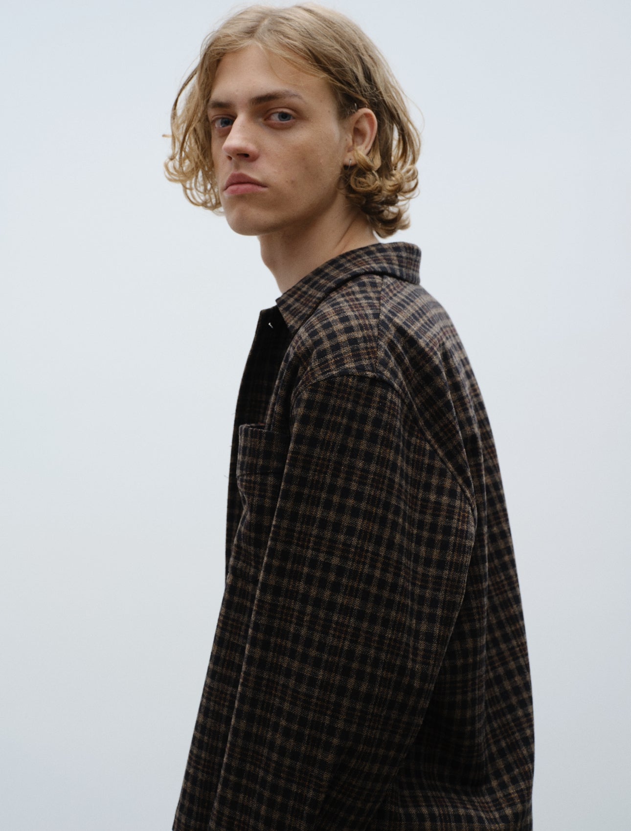 Wool Flannel Shirt - Brown