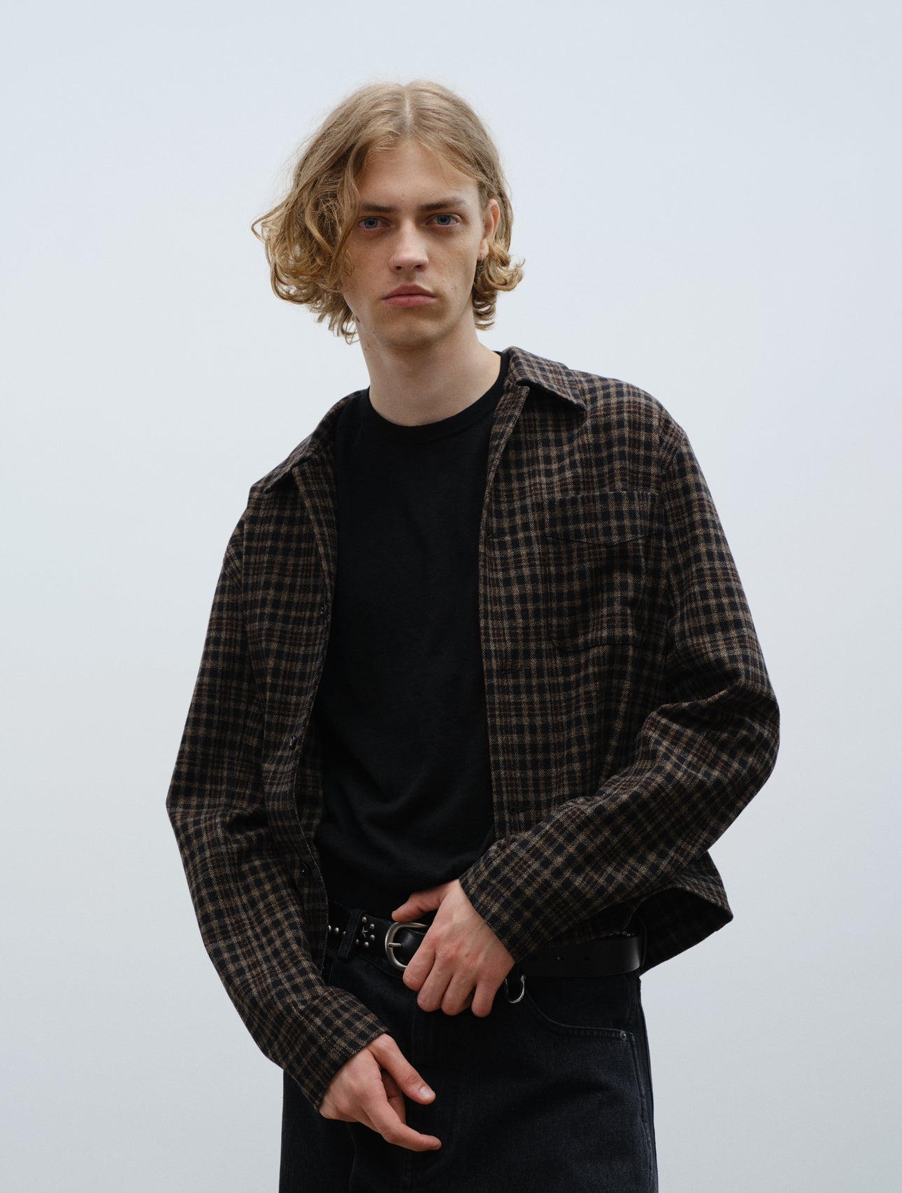 Wool Flannel Shirt - Brown