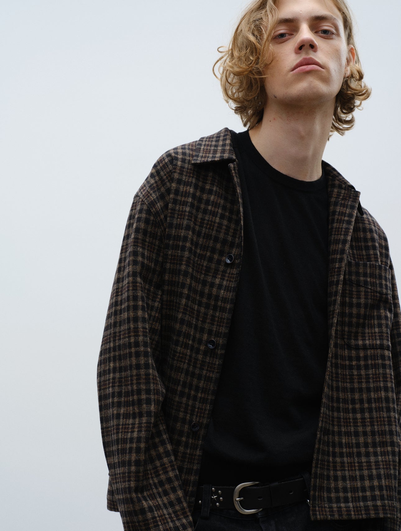 Wool Flannel Shirt - Brown