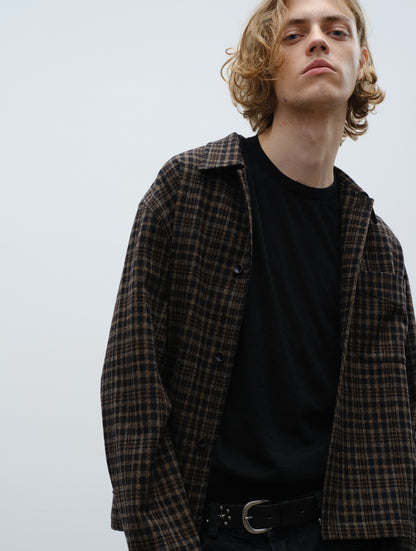 Wool Flannel Shirt - Brown