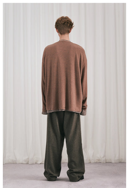 Essential Pleated Wide Leg Trousers - Wool